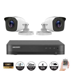 Kit 2 camera Hikvision HWT-B120-M Hiwatch series Caméra dôme 4in1