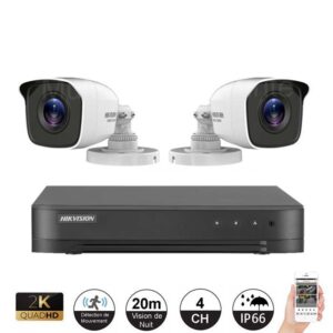 Kit 2 camera Hikvision HWT-B140-M Hiwatch series Caméra dôme 4in1