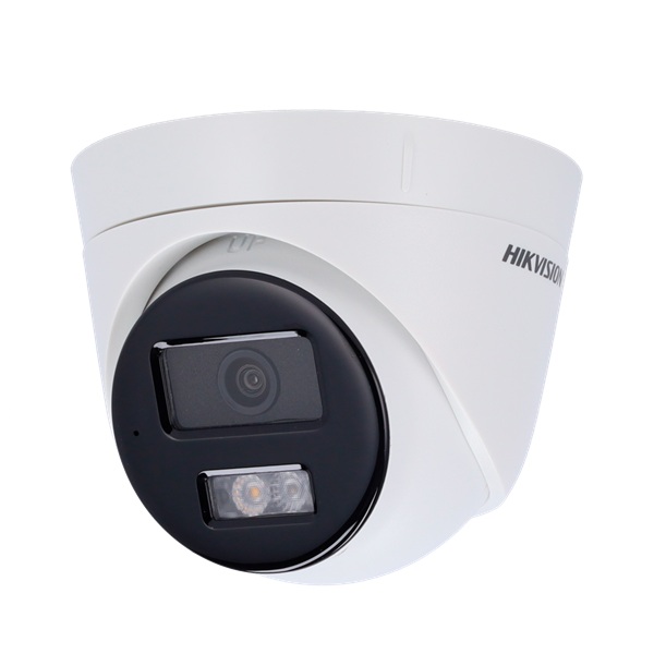 Caméra IP Hikvision 4MP Turret DS-2CD1343G2-LIU (2.8mm) micro intégré - Motion Detection 2.0 - vision de nuit couleur Dual Light - 30 mètres