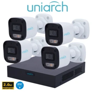 Kit 4 camera UNV 4B-2MP4C-DL-IP Uniarch series Caméra Bullet IP