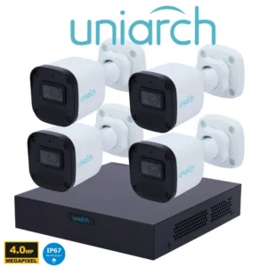 Kit 4 camera UNV 4B-4MP4C-IP Uniarch series Caméra Bullet IP