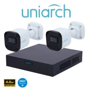Kit 2 camera UNV 2B-4MP2C-IP Uniarch series Caméra Bullet IP