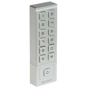 Contrôle d'accès intérieur / extérieur Hikvision  avec clavier et carte Mifard DS-K1T809MX